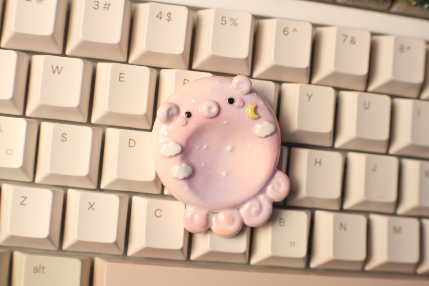Sunset Octopus Worry Stone