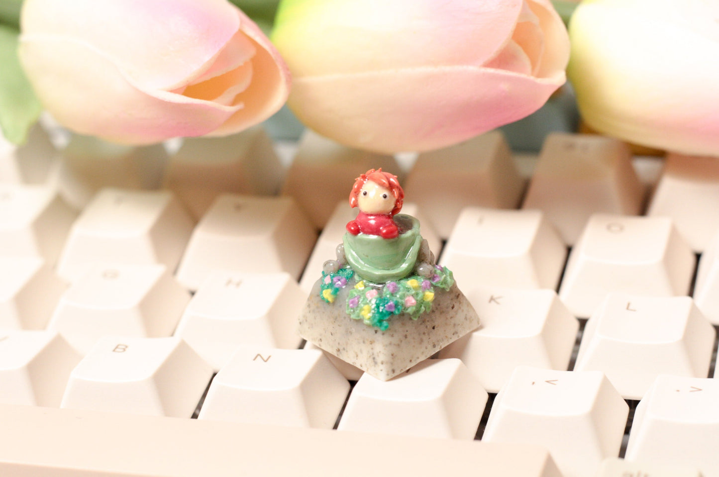 Lil Ponyo in her bucket of water. Studio Ghibli