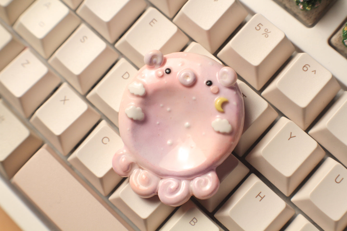 Sunset Octopus Worry Stone