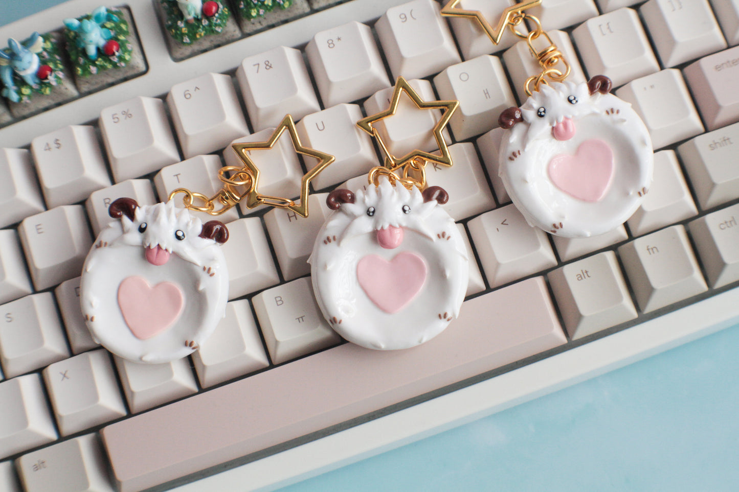 Poro-stone keychain