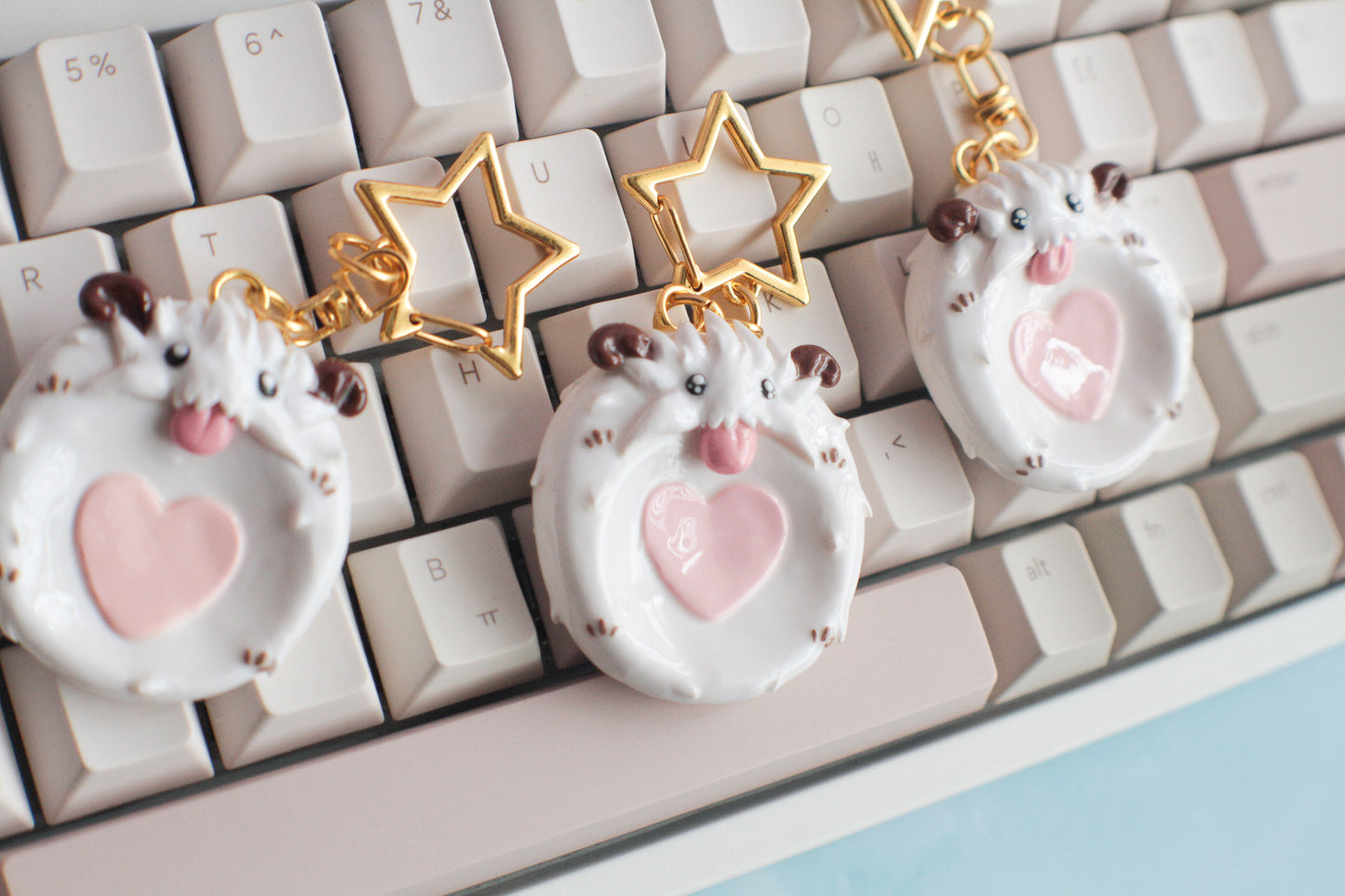 Poro-stone keychain