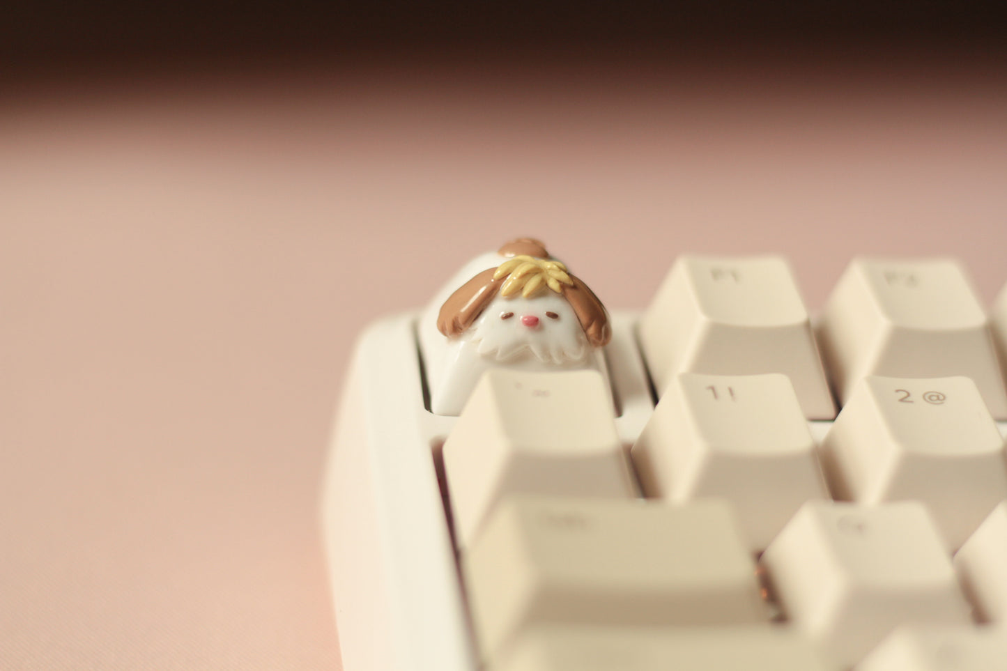 Chonky Heen from Studio Ghibli's Howl's Moving Castle. Cute dog Polymer Clay keycap