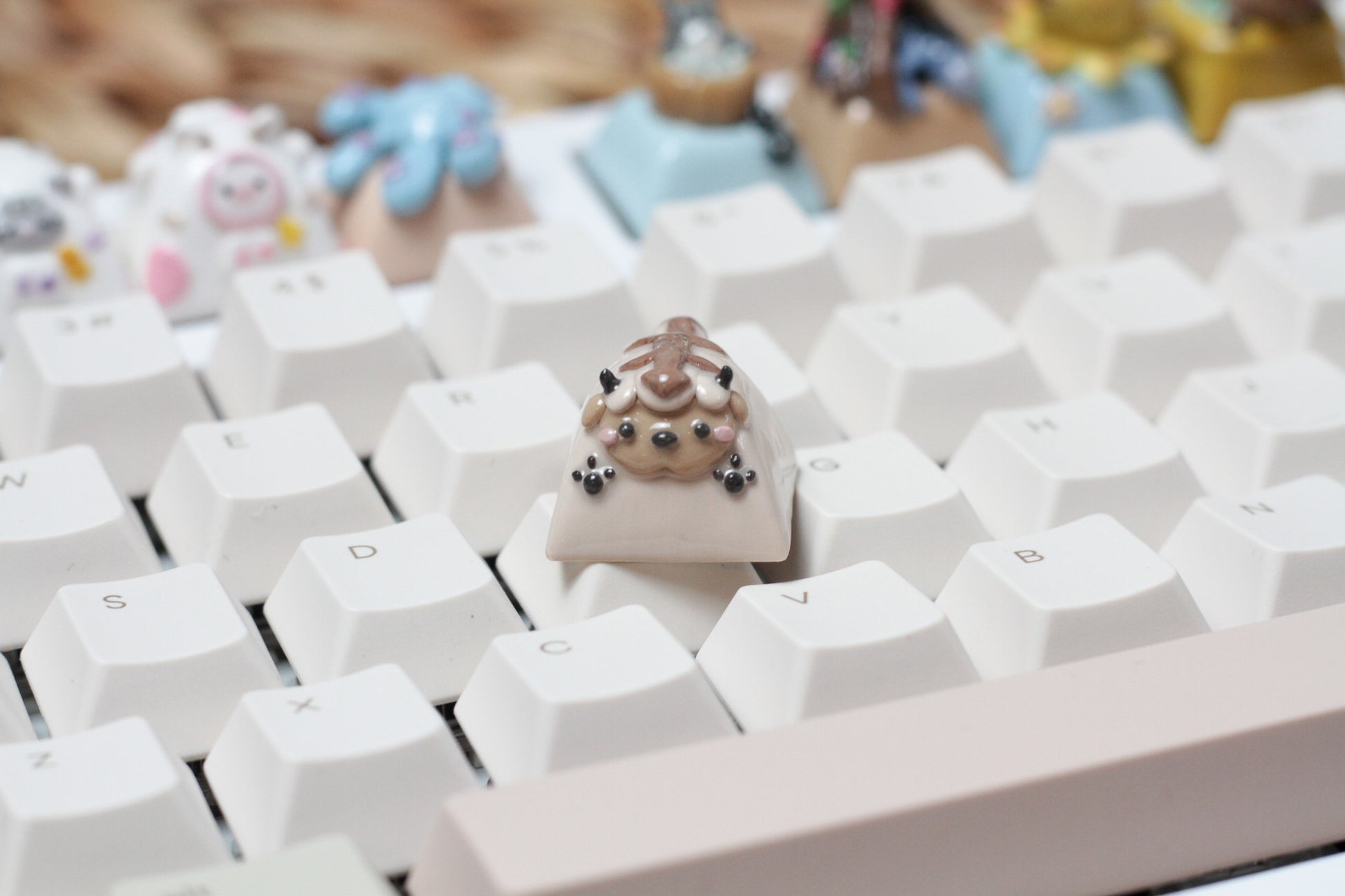 Chonky Appa Polymer Clay Keycap. Adorable lil sky bison