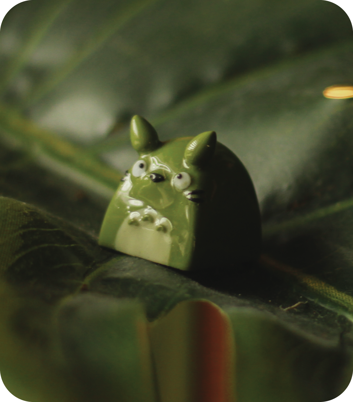 Matcha Totor keycap inspired by Studio Ghibli