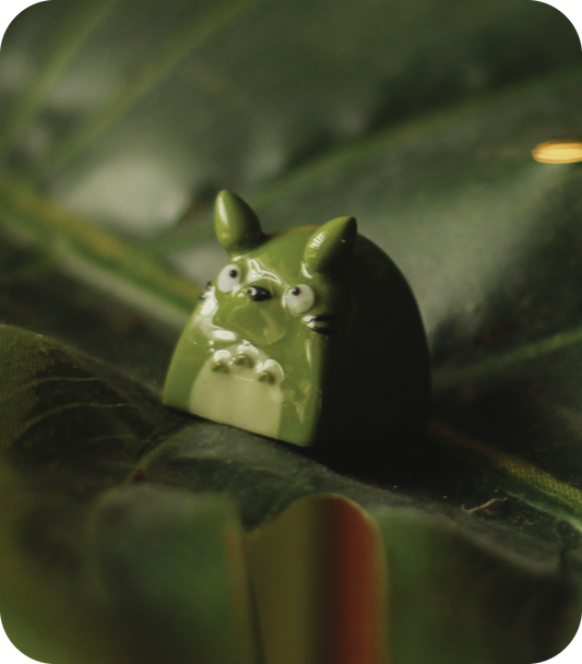 Matcha Totor keycap inspired by Studio Ghibli